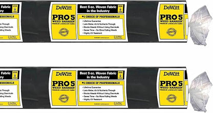 Dewitt 2-Pack Pro-5 Weed Barrier Fabric 5 oz, 5 x 250 Feet – Heavy-Duty Woven - Image 2