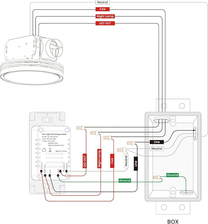 Akicon Bathroom Exhaust Fan - Image 9
