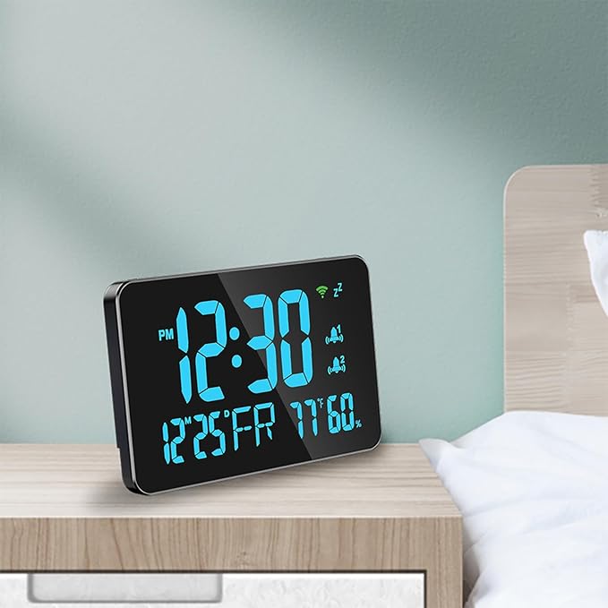 for Tuya WiFi Temperature Humidity Clock, Large LED Display - Image 6