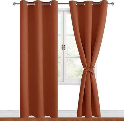 Hiasan Fall Blackout Curtains for Bedroom, 42 x 84 Inches Long by Hiasan