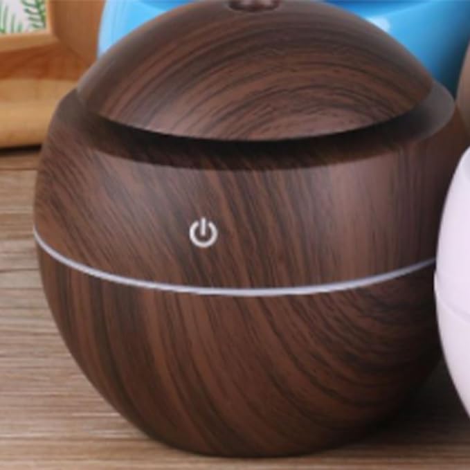 Wood Grain Humidifier, Portable Mini Humidifier Compact Portable 5V 2W USB - Image 8