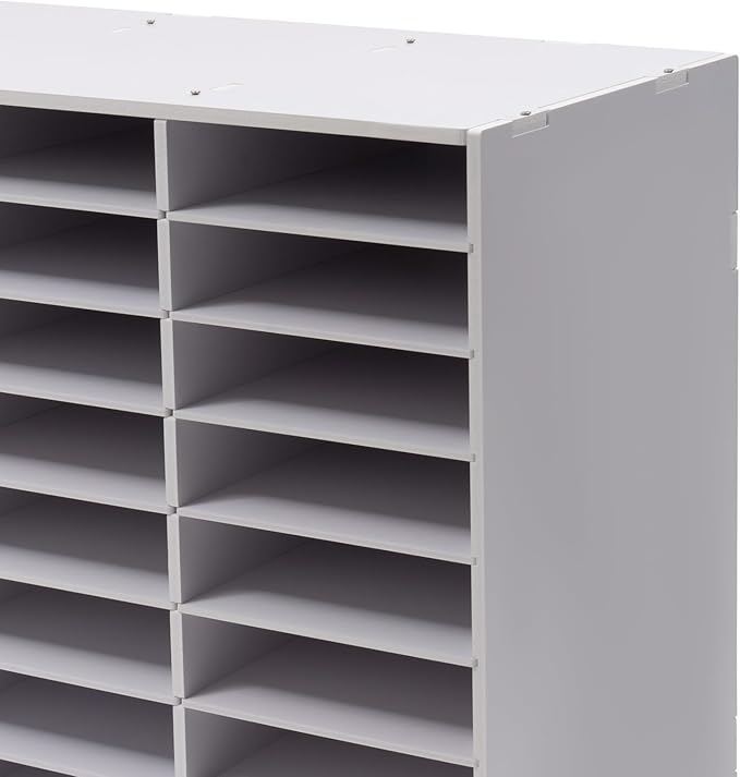 Literature Organizers 24/36Slots Mail Sorter Compartment Files Rack File - Image 5