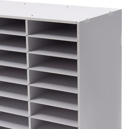 Literature Organizers 24/36Slots Mail Sorter Compartment Files Rack File - Image 5