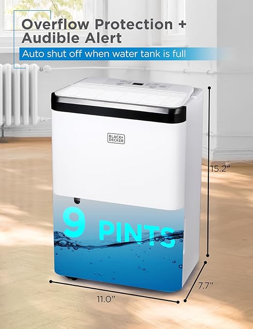 BLACK+DECKER 1000 Sq. Ft. Dehumidifier - Image 4