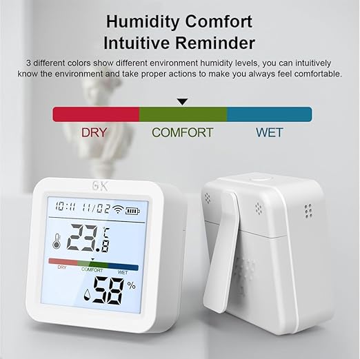 Zero Kelvin WiFi Smart Temperature & Humidity Sensor – App-Controlled - Image 2