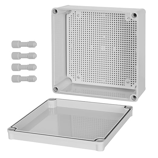 Junction Box，7.9"x 7.9"x 3.7" Outdoor Electrical Box by HoHaing