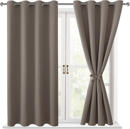 Hiasan Blackout Curtains for Bedroom, 52 x 54 Inches Long by Hiasan