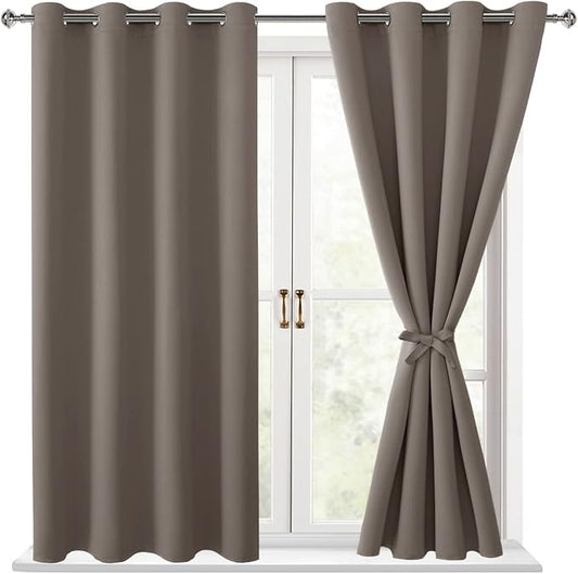 Hiasan Blackout Curtains for Bedroom, 52 x 54 Inches Long by Hiasan