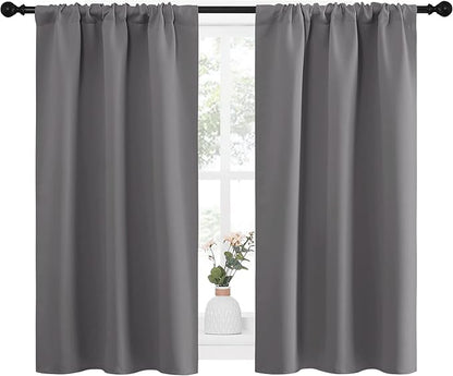 NICETOWN Grey Window Curtains for Bedroom - Image 4