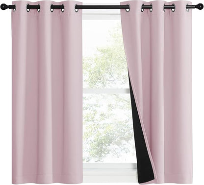 NICETOWN 100% Blackout Window Curtain Panels, Heat and Cold Blocking Drapes - Image 2