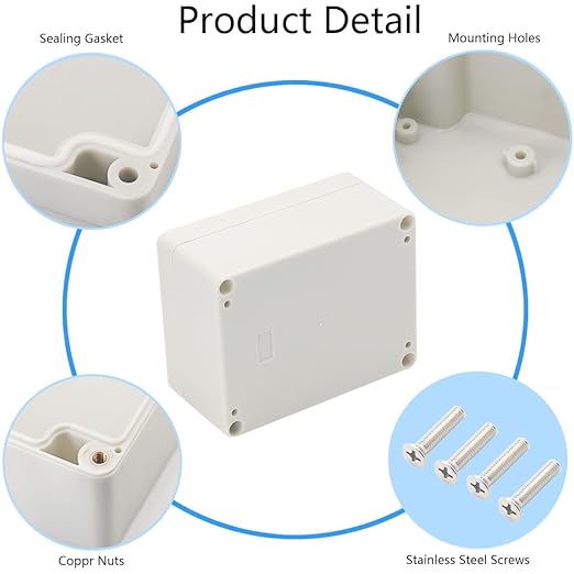 Project Box IP65 Waterproof Junction Box ABS Plastic Electrical Boxes DIY - Image 5