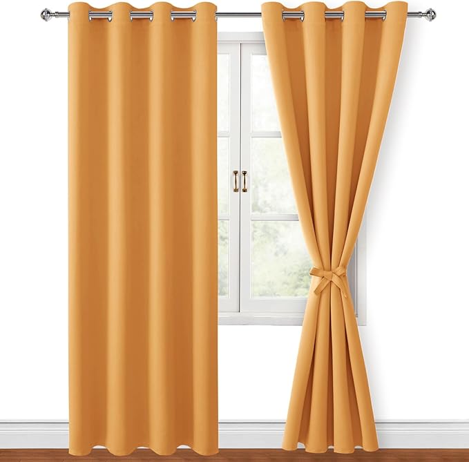 Hiasan Blackout Curtains for Bedroom, 52 x 84 Inches Long - Image 7