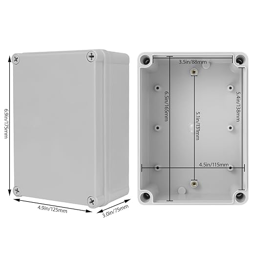 Junction Box，6.9"x 4.9"x 3" Outdoor Electrical Box - Image 2