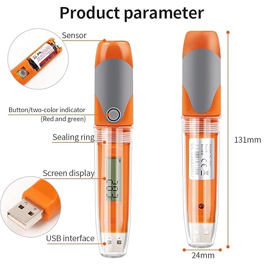 Multi Use Temperature & Humidity Data Logger|Thermal Mapping|Area Mapping| USB - Image 3