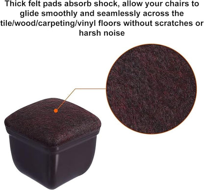 Ezprotekt 24 Pcs Square Chair Leg Floor Protectors - Image 3