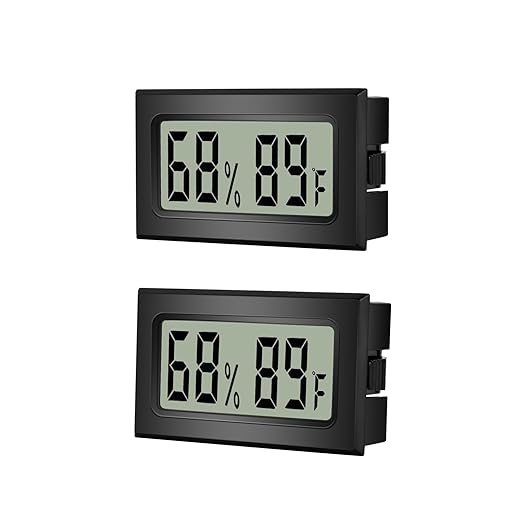 Reptile Thermometer Hygrometer Meter Indoor Temperature Gauge Fahrenheit ℉ Mini by BuynowonVeanic