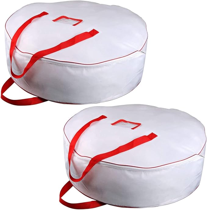 Christmas Wreath Storage Bag 30inch -Large Christmas Wreath Storage by TQS