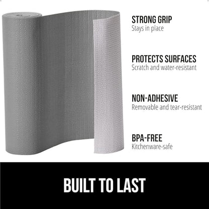 GORILLA GRIP DripGuard Shelf Liner, Non-Adhesive Drawer and Kitchen Cabinet - Image 2