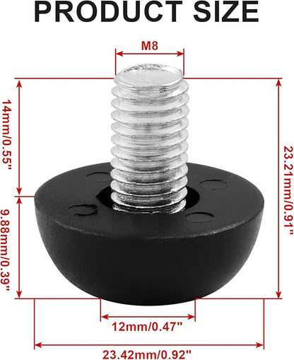 Litoexpe M8 Adjustable Furniture Leg Levelers, Outdoor Patio Furniture Legs - Image 2