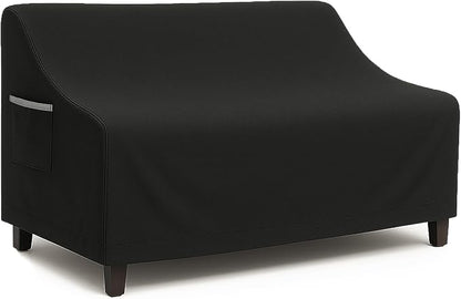 Waterproof Patio Loveseat Cover, 58.3W x 32.7D x 31H inches Heavy Duty 600D by CVFERQE