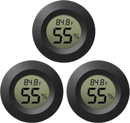 EEEKit Hygrometer Thermometer, 3 Pack LCD Monitor Indoor Humidity Meter by EEEkit
