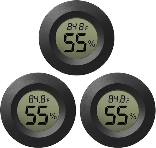 EEEKit Hygrometer Thermometer, 3 Pack LCD Monitor Indoor Humidity Meter by EEEkit