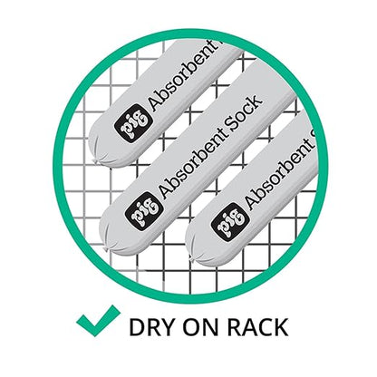 PIG Mildew-Resistant Absorbent Sock | Water Absorbing Snake | 3" W x 10' L | - Image 4