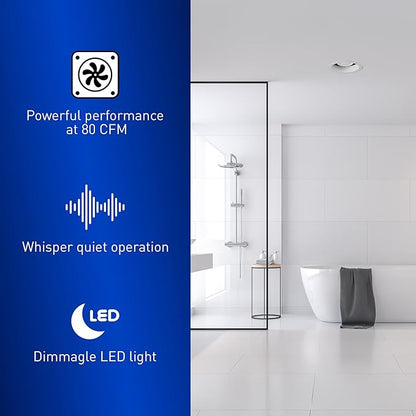 Panasonic FV-08VRE2 WhisperRecessed 80 CFM Bathroom Fan - Image 4