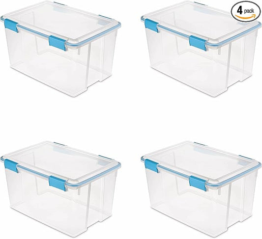 54 Quart Clear Storage Bin by Unknown