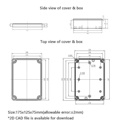 Junction Box, 6.9"x 4.9"x 3" Outdoor Electrical Box - Image 8
