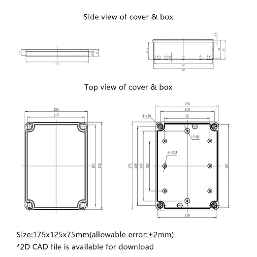 Junction Box，6.9"x 4.9"x 3" Outdoor Electrical Box - Image 8