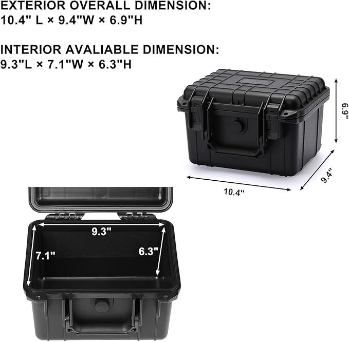 Mayouko Portable Tool Box with Shock- Proof Sponge, Water Proof Grade IP67 - Image 2