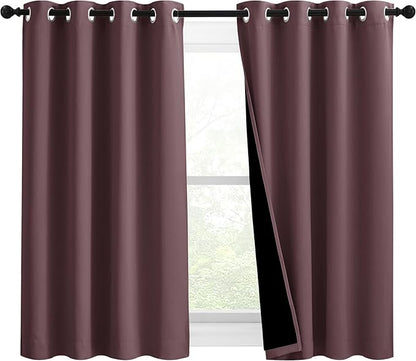 NICETOWN Warm Curtains for Winter, Bedroom Full Blackout Curtain Panels by NICETOWN