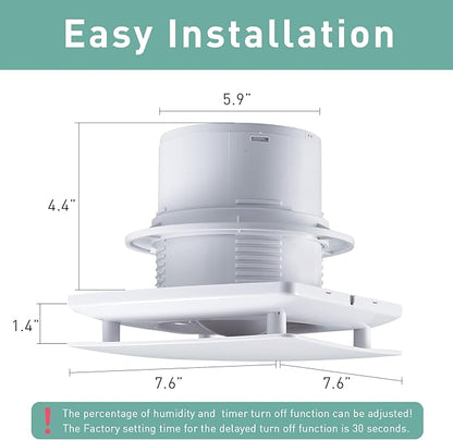 5.9 Inch Bathroom Exhaust Fan - Image 2