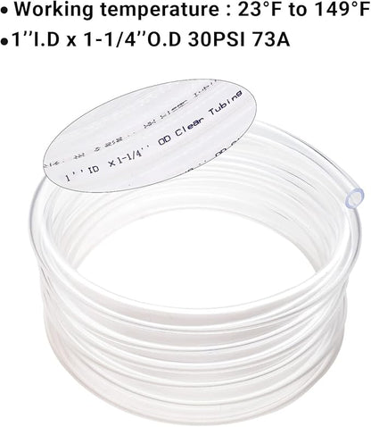 1’’ ID × 1-1/4’’ OD - 50 ft Clear Plastic Vinyl Tubing - Image 5