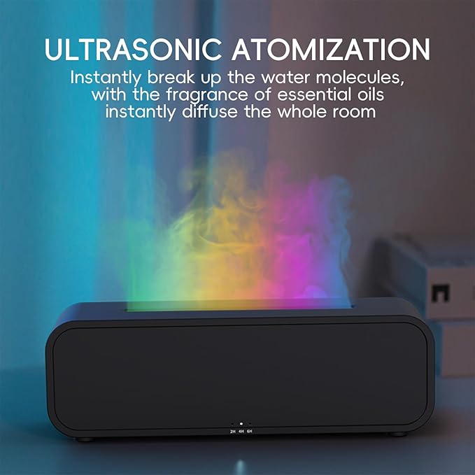 Essential Oil Diffuser, Flame Fire Oil Diffuser, 250ml Cool Mist Aromatherapy - Image 5