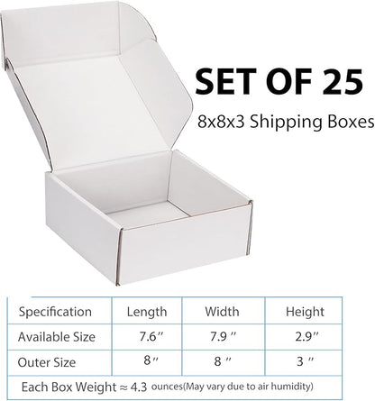 Small Shipping Boxes 8x8x3 Inch - Image 2