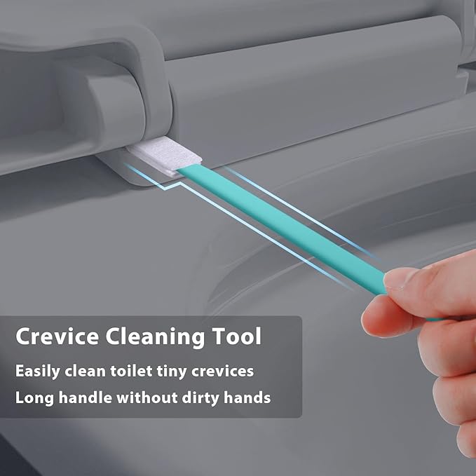 40pcs Crevice Cleaning Brush Tool, Disposable Toilet Brush - Image 2