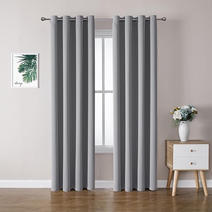 ChrisDowa Blackout Curtains 108 Inches Long 2 Panels Set by ChrisDowa