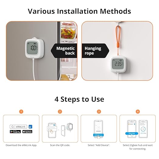 SONOFF SNZB-02LD Zigbee Waterproof Temperature Sensor - Image 11