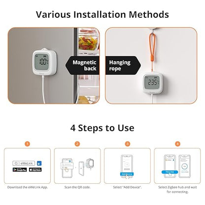 SONOFF SNZB-02LD Zigbee Waterproof Temperature Sensor - Image 11