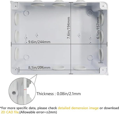 LeMotech Junction Box, ABS Plastic IP65 Waterproof and Dustproof, Universal - Image 3