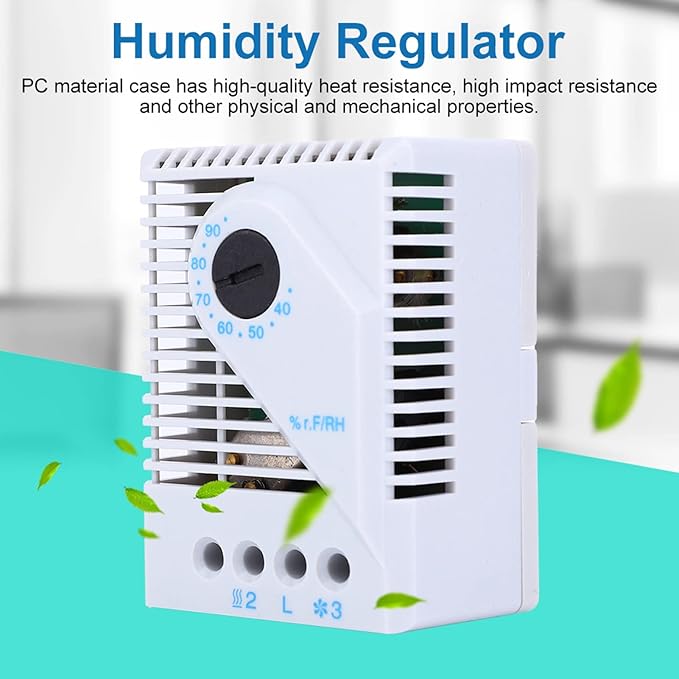 Mechanical Humidity Controller, PC Material Case, Back Rail Slot, 2-3 Pole - Image 6