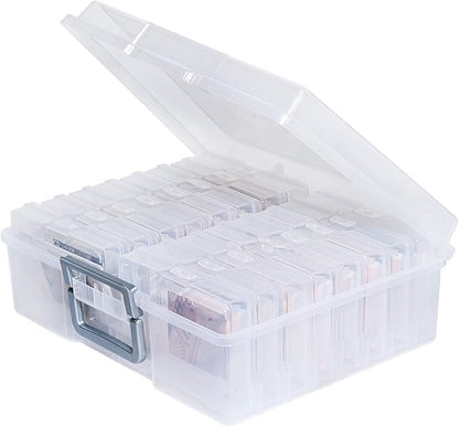 novelinks Transparent 4" x 6" Photo Organizers and Photo Storage Box by novelinks