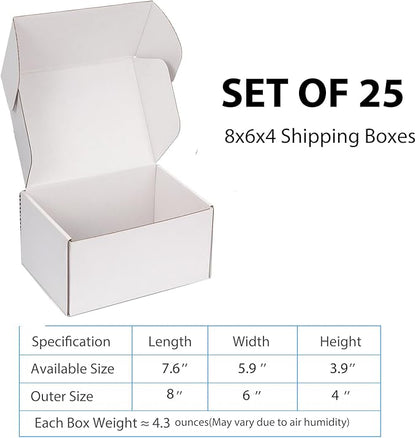 Small Shipping Boxes 8x6x4 Inch - Image 2