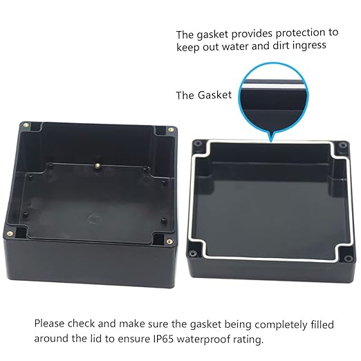 Junction Box, Zulkit Project Box IP65 Waterproof Outdoor Box ABS Plastic - Image 4