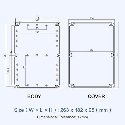 LeMotech Electrical Box Clear Cover Project Box IP65 Waterproof Junction Box - Image 8