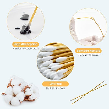 500PCS 6" Cotton Swabs in Storage Box - Image 3