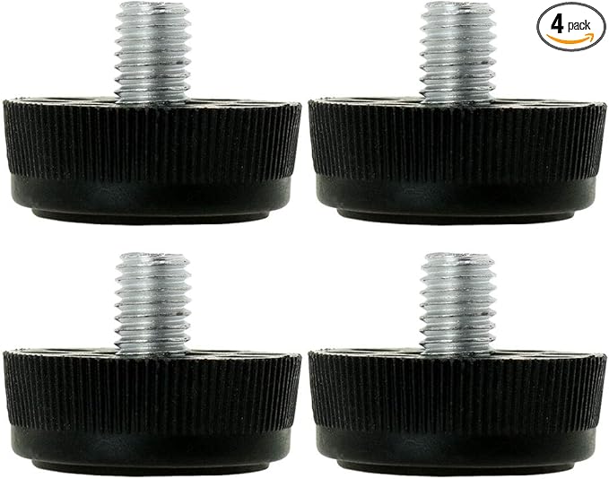uxcell M8 x 10 x 30mm Leveling Feet Adjustable Leveler Threaded Floor Protector by uxcell