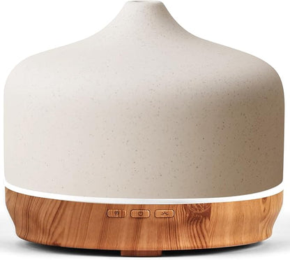 Porseme 500ml Ceramic Essential Oil Diffuser Aromatherapy Ultrasonic Cool Mist by Porseme